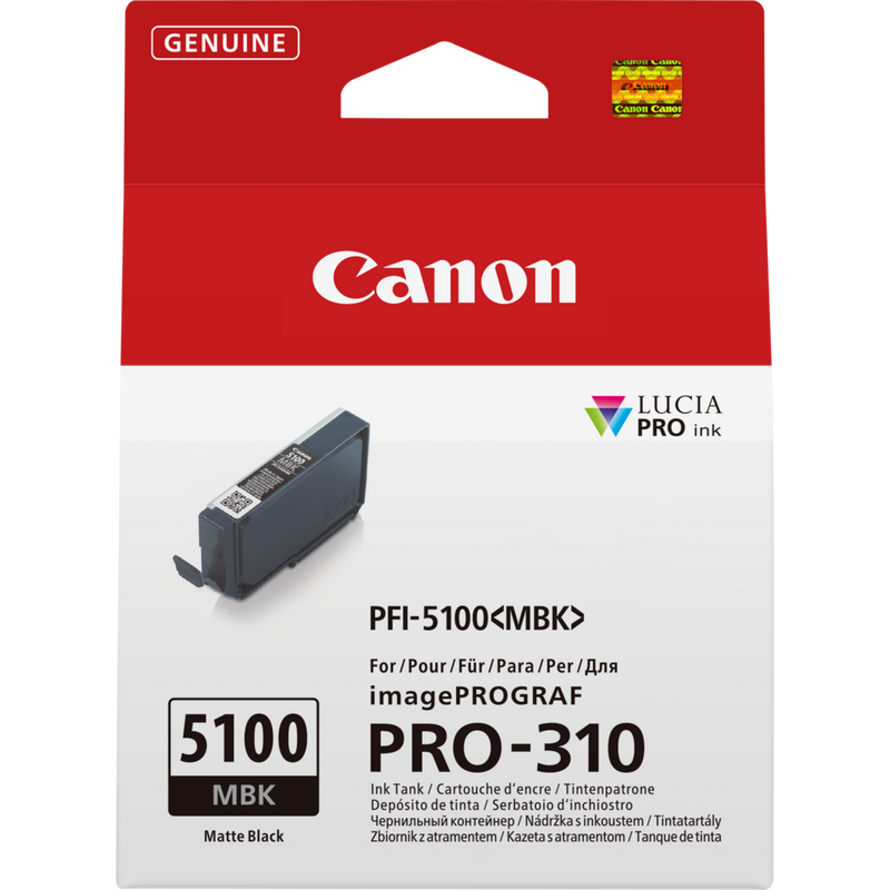 Canon PFI-5100MBK Matte Black Ink Cartridge