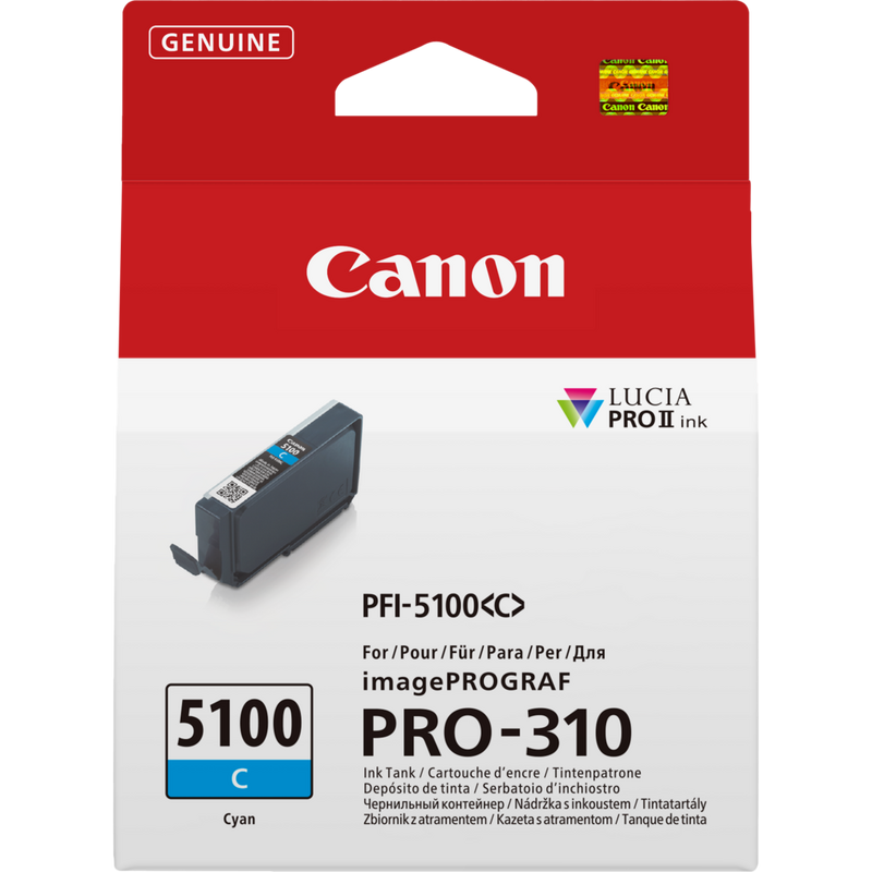 Canon PFI-5100C Cyan Ink Cartridge