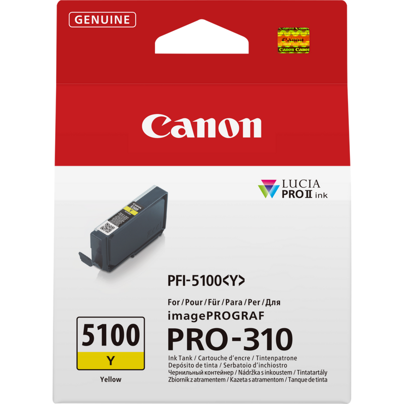 Canon PFI-5100Y Yellow Ink Cartridge
