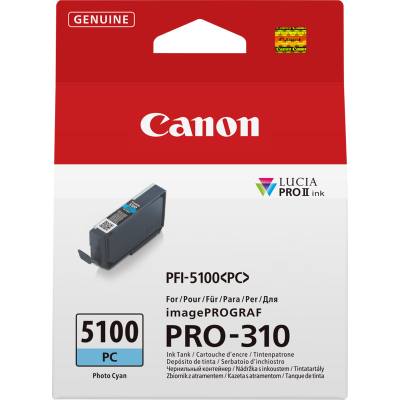 Canon PFI-5100PC Photo Cyan Ink Cartridge