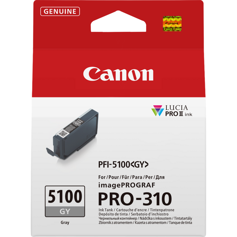 Canon PFI-5100GY Grey Ink Cartridge