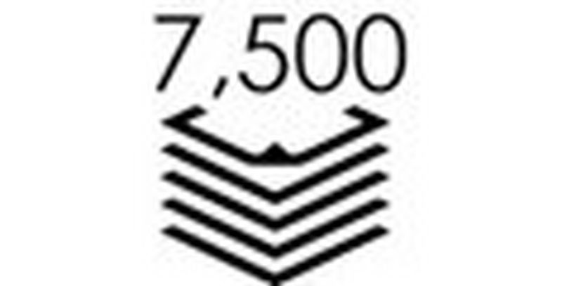 Up to 7500 sheets per day