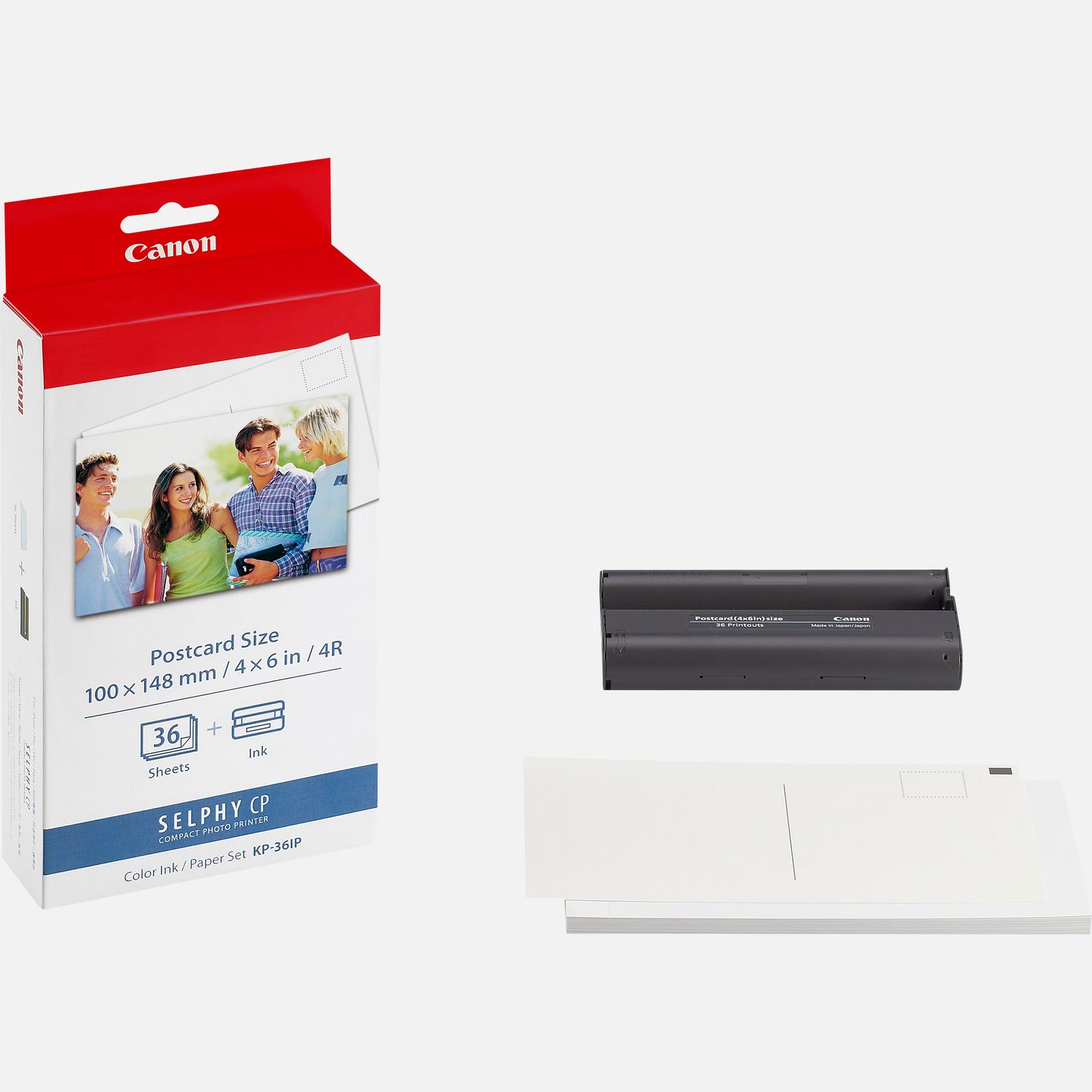 Canon RP-108 108 Tirages Papier au Format Carte Postale pour Selphy  CP820/CP1000/CP1300