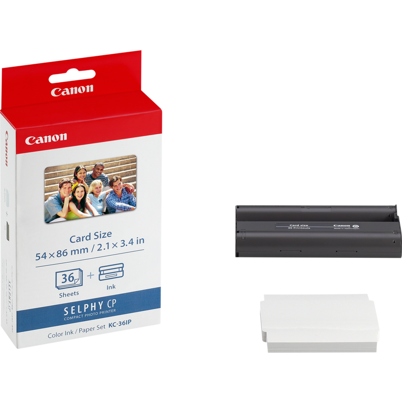 

Canon KC-36IP Colour Ink + 54 x86 mm Paper Set, 36 Sheets