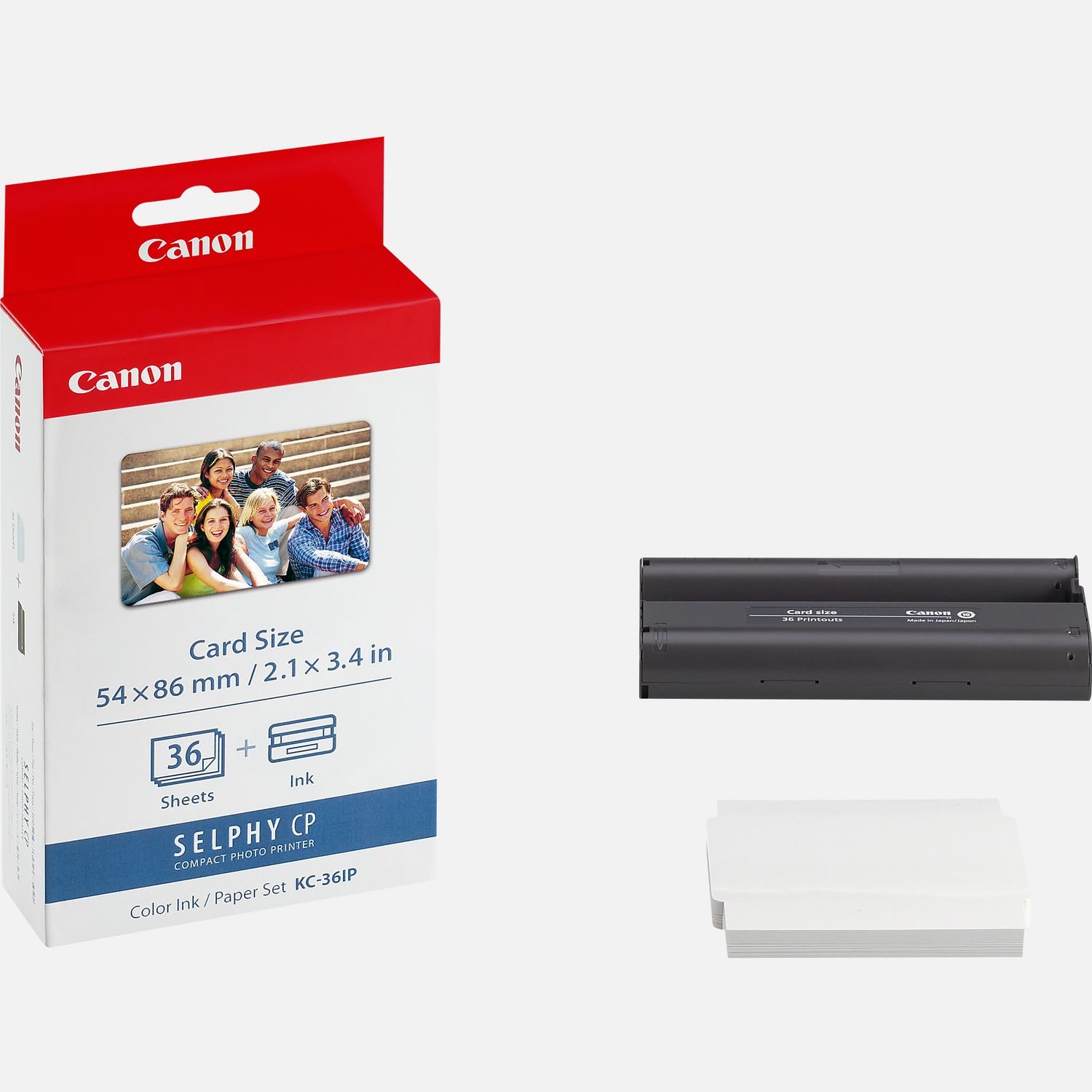 Conjunto De Papel Tinta Canon Kc 36ip Tamano Tarjeta De Credito 36 Impresiones Tienda Canon Espana