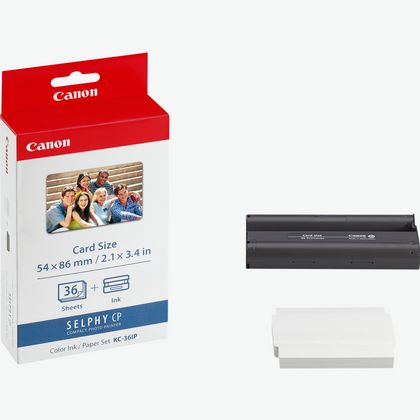 Image of Canon KC-36IP Ink/Paper Set Credit Card Size - 36 Prints