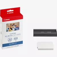 Canon KC-36IP Colour Ink + 54 x86 mm Paper Set, 36 Sheets Product Left View with Products