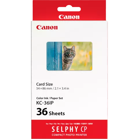 Canon KC-36IP Colour Ink + 54 x86 mm Paper Set, 36 Sheets