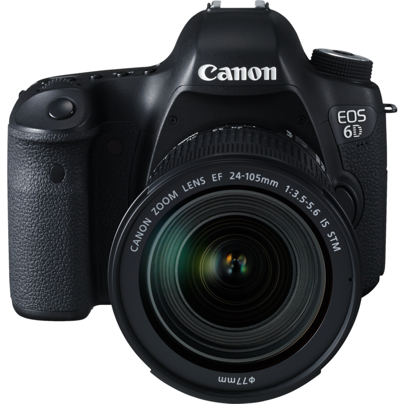 Canon EOS 6D + EF 24-105mm IS STM Lens Product Front View