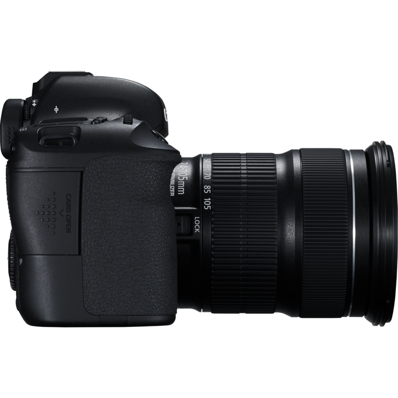Canon EOS 6D + EF 24-105mm IS STM Lens Product Left View
