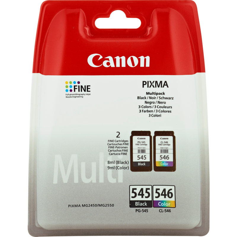 Canon PG-545/CL-546 BK/C/M/Y Ink Cartridge Multipack — Canon UK Store