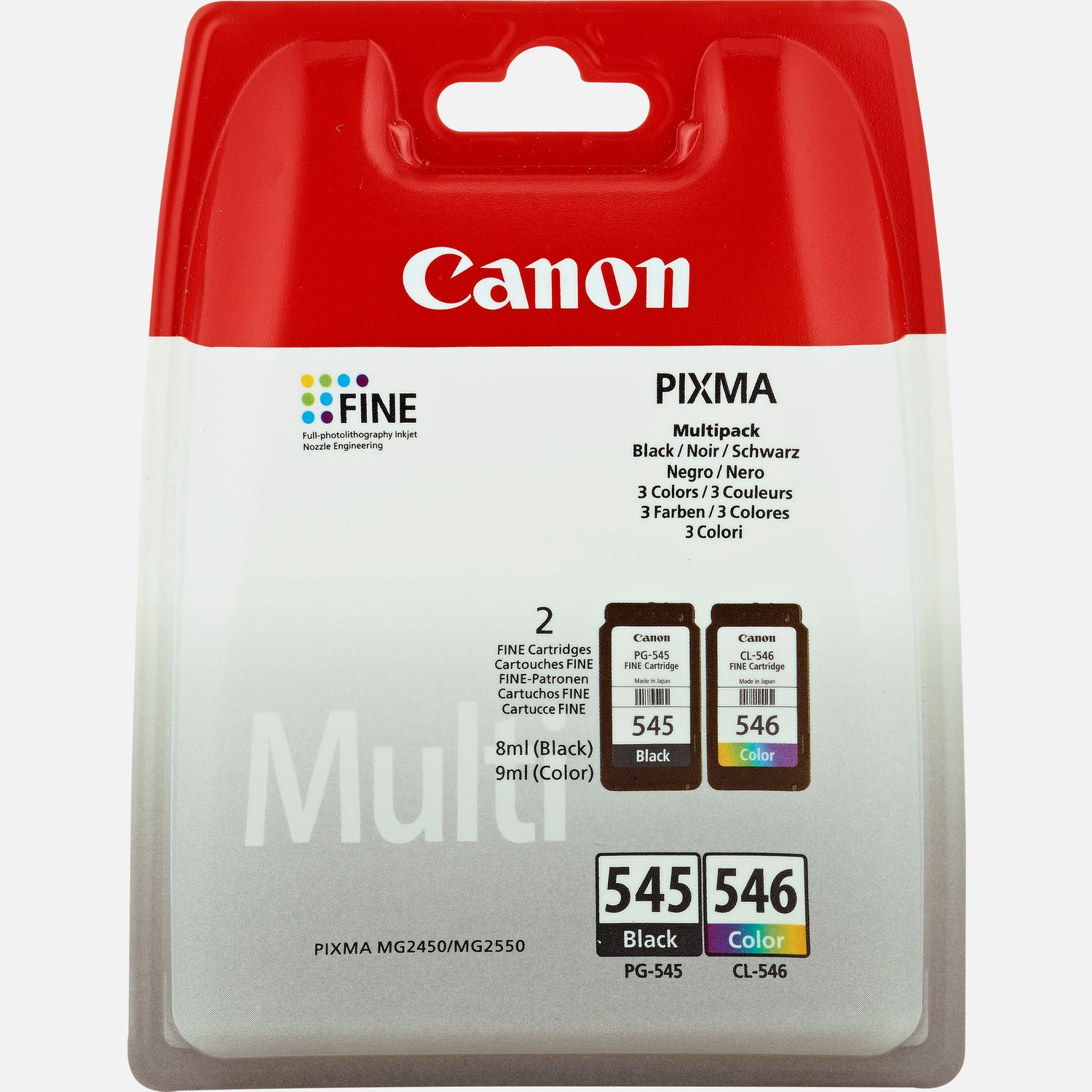 Dankbaar vriendelijke groet Avondeten Canon PG-545/CL-546 BK/C/M/Y multipack inktcartridge — Canon Nederland Store