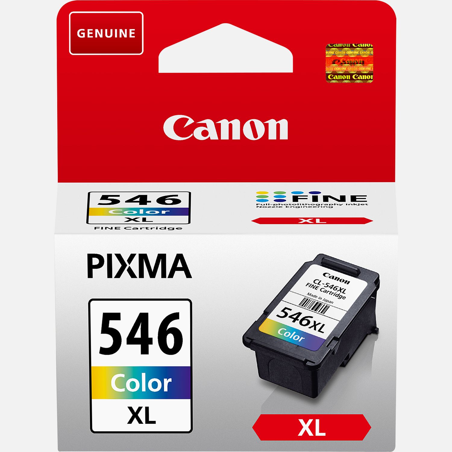 Cartouche d'encre couleur C/M/Y à haut rendement Canon CL-546XL
