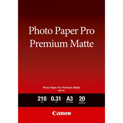 Carta fotografica Canon Premium Matte PM-101 A3 - 20 fogli — Canon Italia  Store