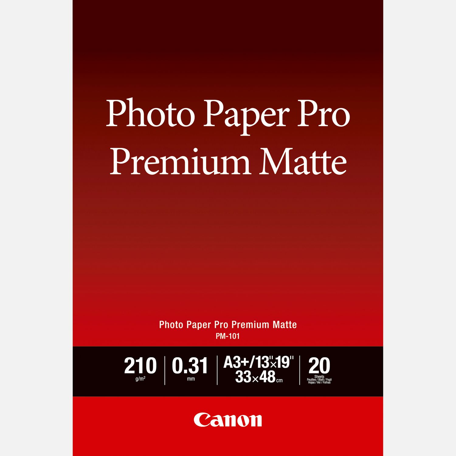 Image of Carta fotografica Canon Premium Matte PM-101 A3 Plus - 20 fogli