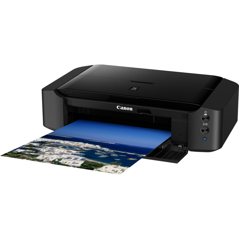 Canon PIXMA iP8750 Product Front Slant View With Paper Tray Out