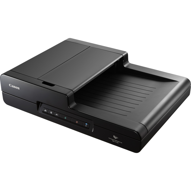 Canon imageFORMULA DR-F120 Flatbed Document Scanner Product Front Right View