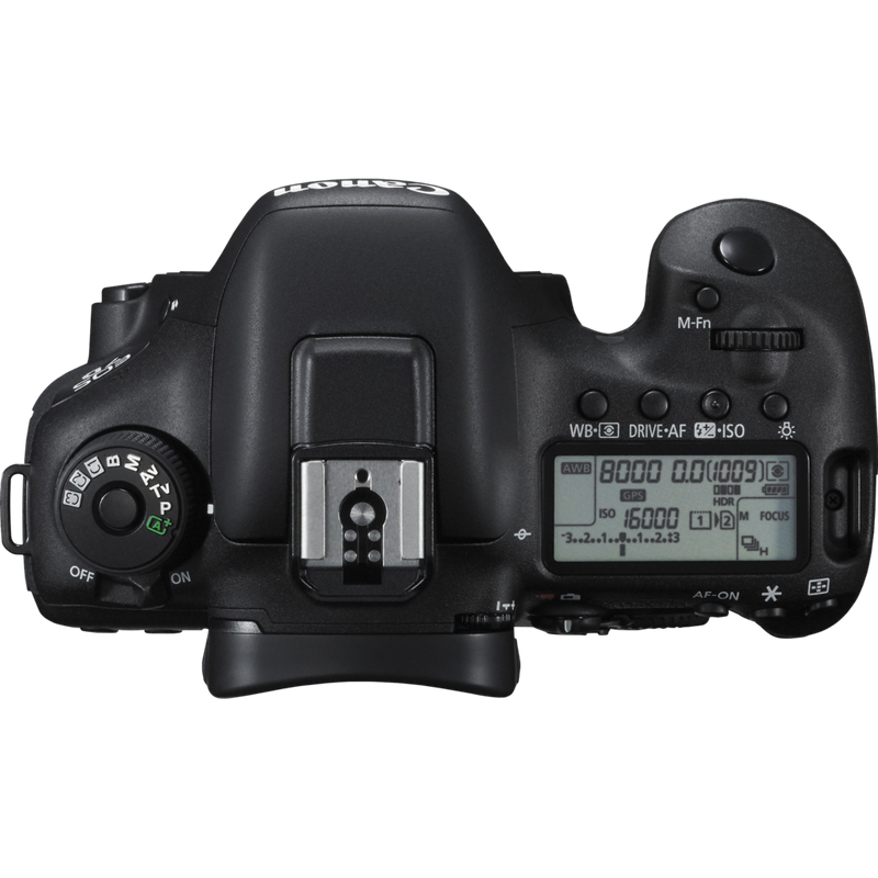 Canon EOS 7D Mark II Body + W-E1 Wi-Fi Adapter Product Top View