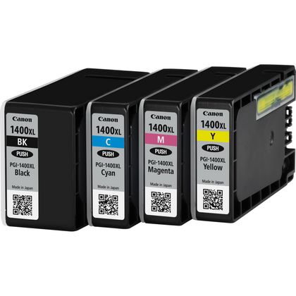 canon pgi 1400xl high yield bk c m y ink cartridge multipack