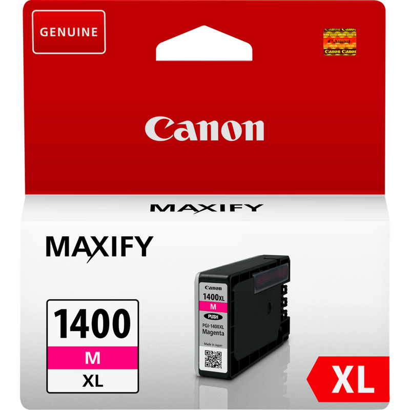 Canon PGI-1400XL High Yield Magenta Ink Cartridge Product Front View