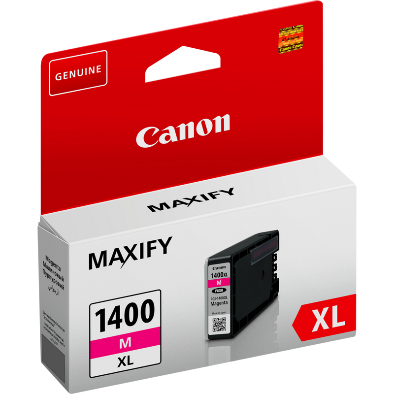 Canon PGI-1400XL High Yield Magenta Ink Cartridge Product Left View