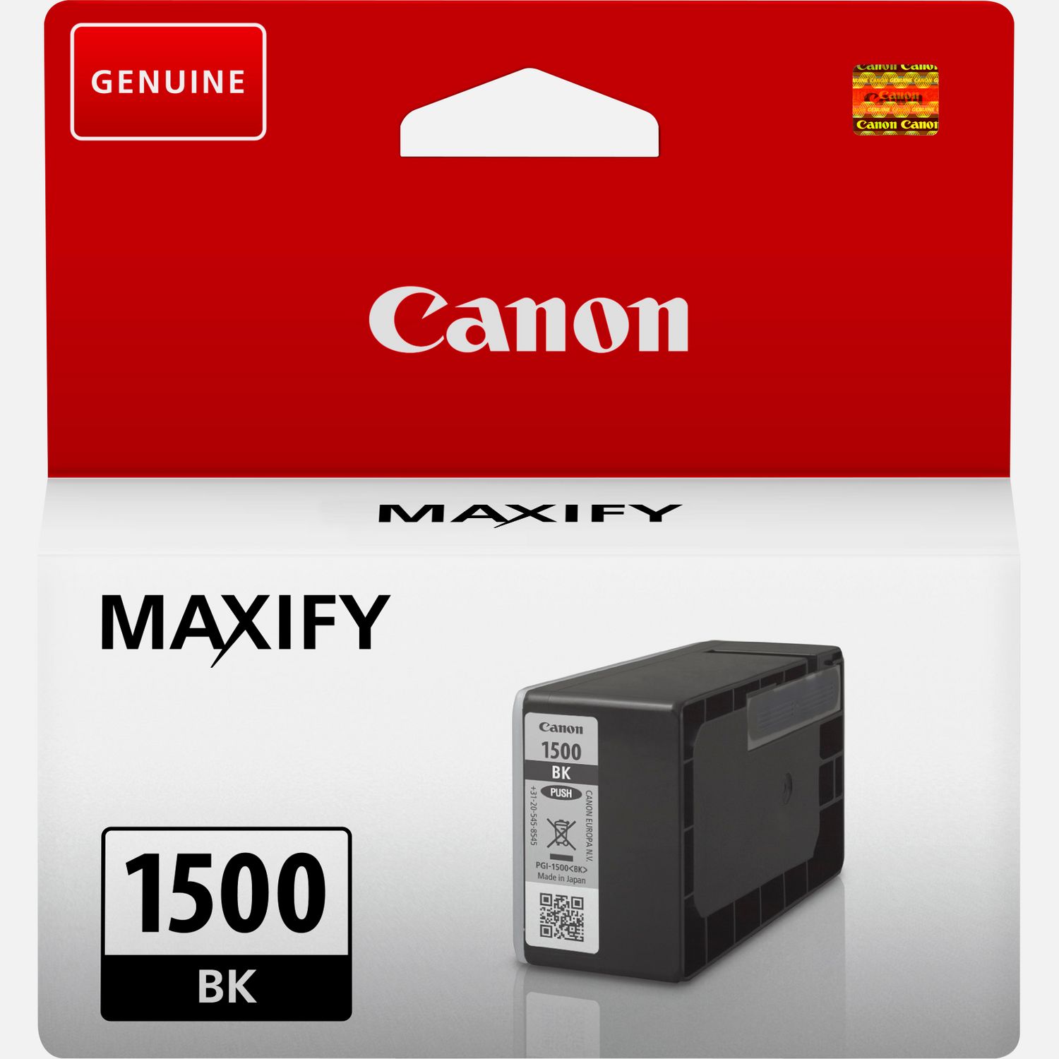 Cartouche d'encre noire Canon PGI-1500BK