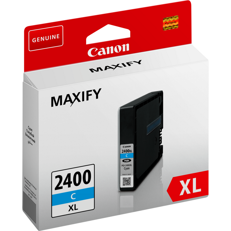 Canon PGI-2400XL High Yield Cyan Ink Cartridge Product Left View