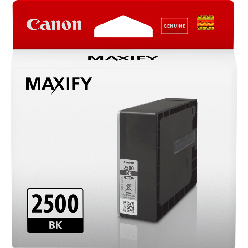 Canon PGI-2500BK Black Ink Cartridge Product Front View