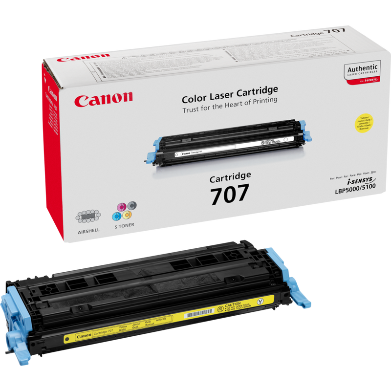 Canon 707Y Yellow Toner Cartridge