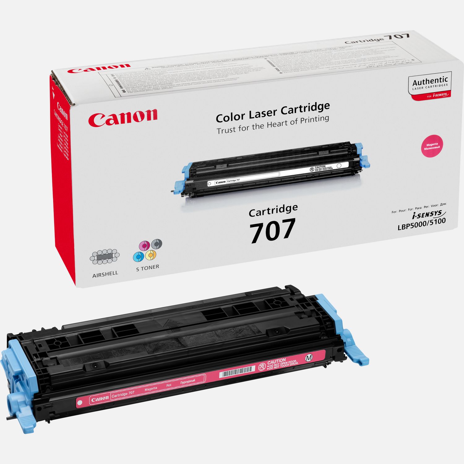 Cartouche de toner magenta Canon 707M