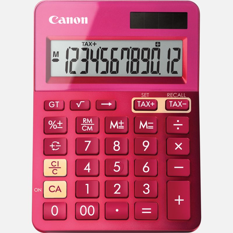 Canon AS- 120V - Calculatrice de bureau - 12 chiffres - rose pastel Pas  Cher