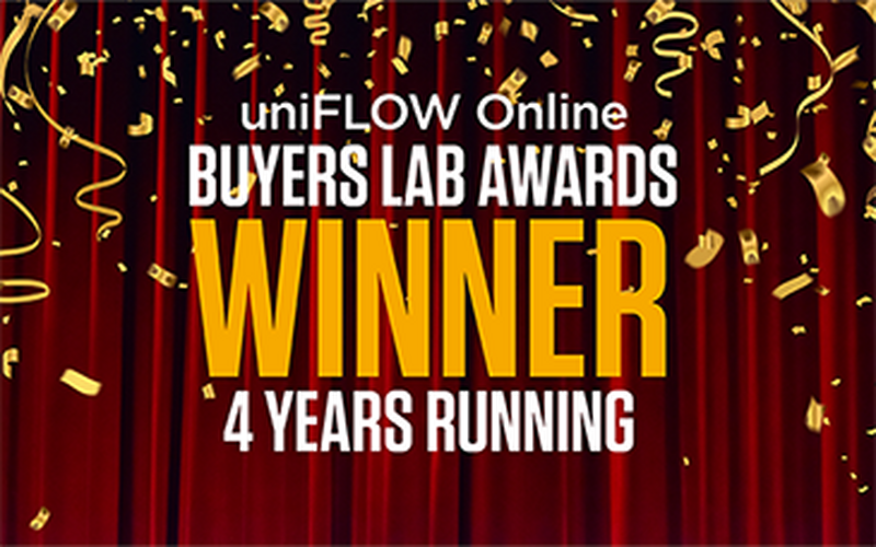 uniFLOW Online von Canon als „Outstanding Cloud Software" ausgezeichnet