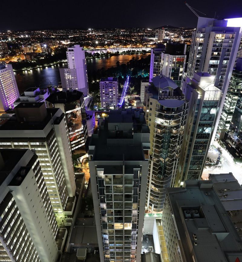 Skyscrapers from a high angle shot 