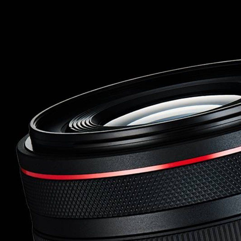 Canon lens with red ring