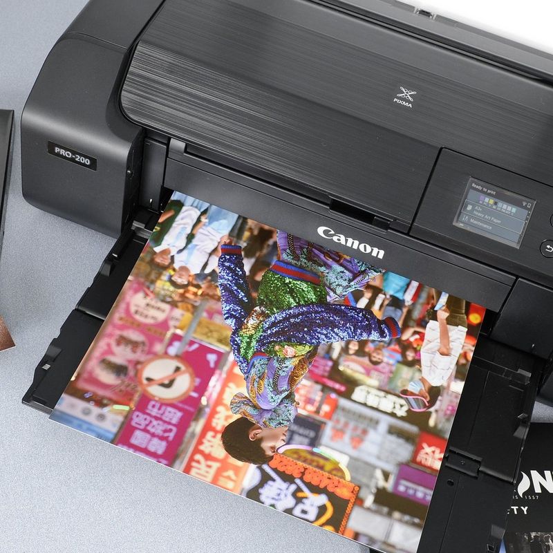 Canson Infinity Edition Etching Rag 310 gsm, A3 Plus, 25 Sheets Product Used In A Printer
