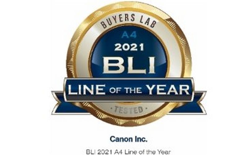 Canon erhält den BLI 2021 A4 Line of the Year Award