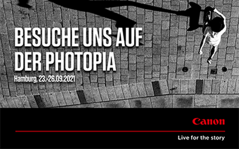 Canon sorgt vom 23.-26. September für umfangreiches Erlebnis-Programm auf der PHOTOPIA in Hamburg. Touch & Try Möglichkeiten mit der neuen EOS R3.  