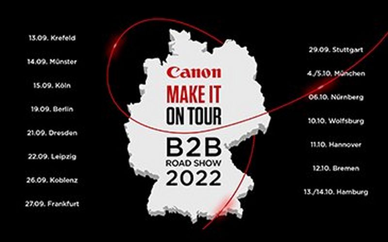 „Make it on Tour“: Canon mit mobilem Showroom unterwegs durch Deutschland