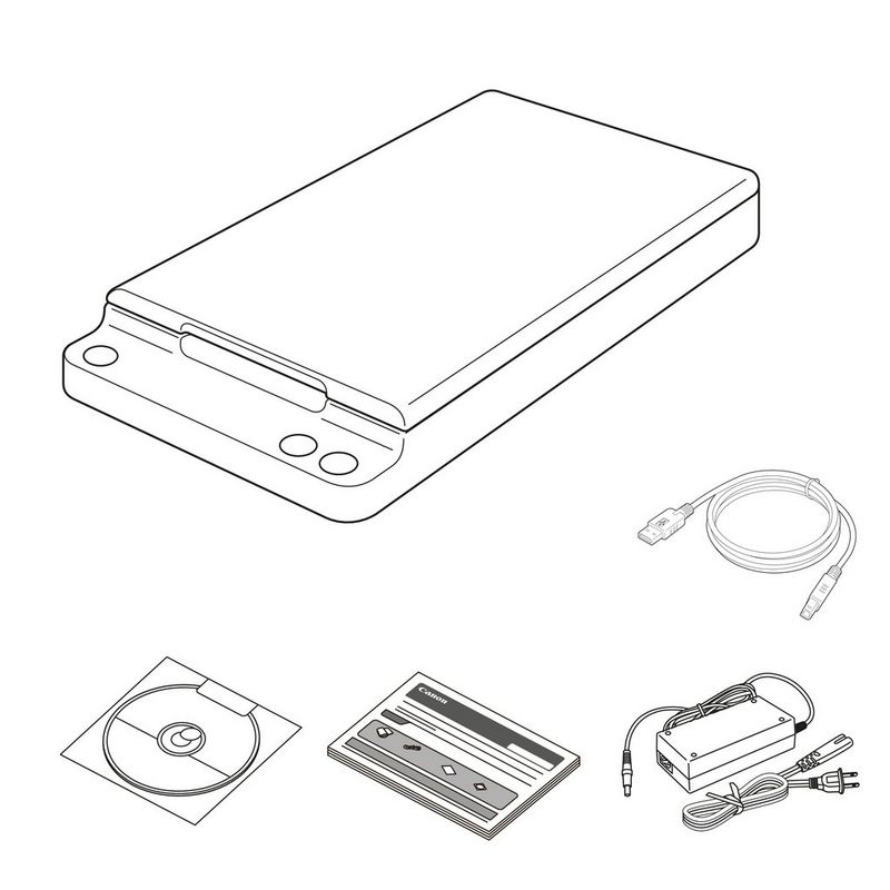 Canon imageFORMULA DR-F120 Flatbed Document Scanner Product What’s in the Box