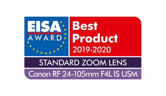 EISA Award Canon RF 24-105mm F4L IS USM