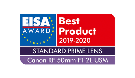 EISA Award Canon RF 50mm F1.2L US