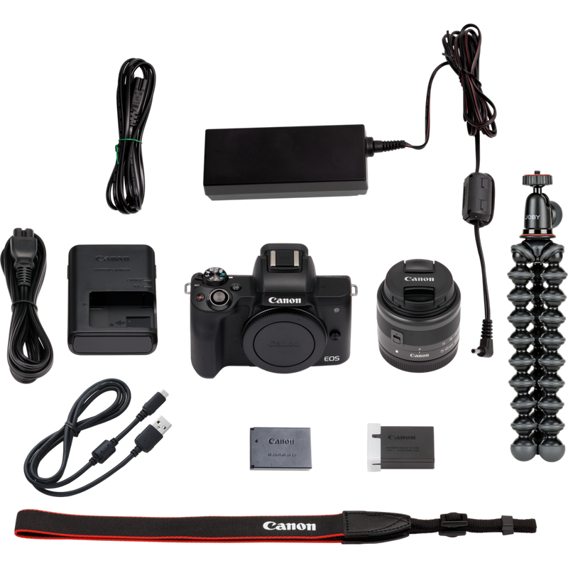 Canon EOS M50 für Wechselobjektive im Videokonferenz-Kit Produkt Lieferumfang