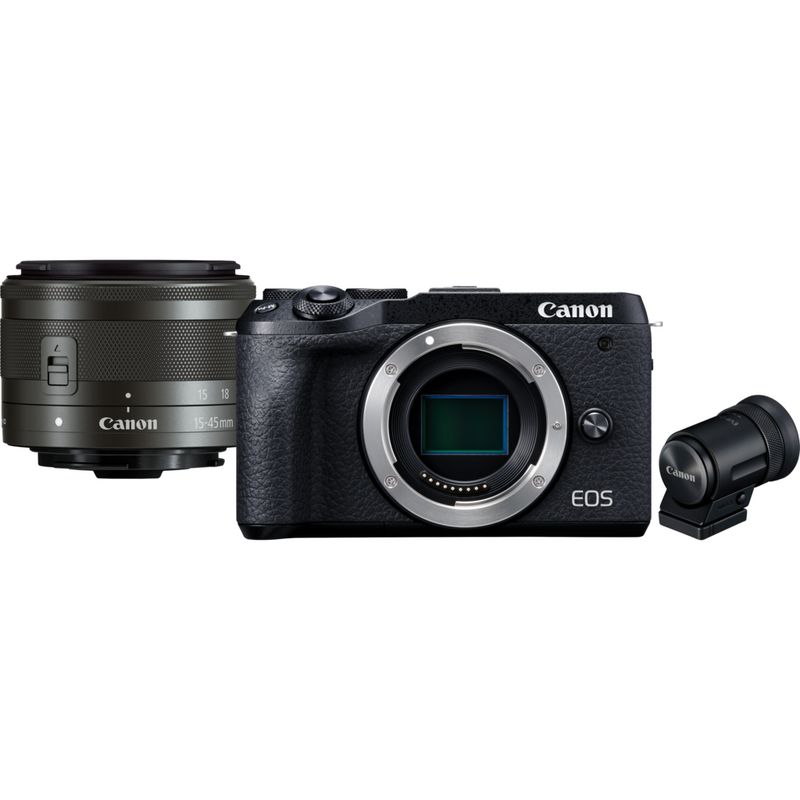 Comprar Cámara EOS M50 Mark II Mirrorless de Canon en negro + objetivo EF-M  15-45mm IS STM + mochila + tarjeta SD + batería de repuesto en Cámaras con  Wi-Fi — Tienda Canon Espana