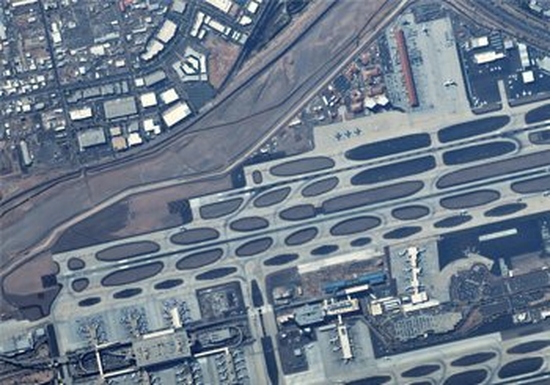 Image of the Phoenix Sky Harbor International Airport in Arizona USA taken by the CE-SAT-I satellite