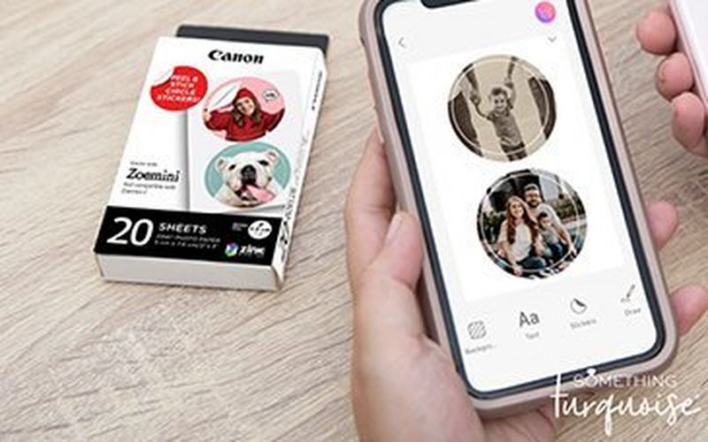 Canon lance un papier autocollant rond  destiné à la gamme Zoemini