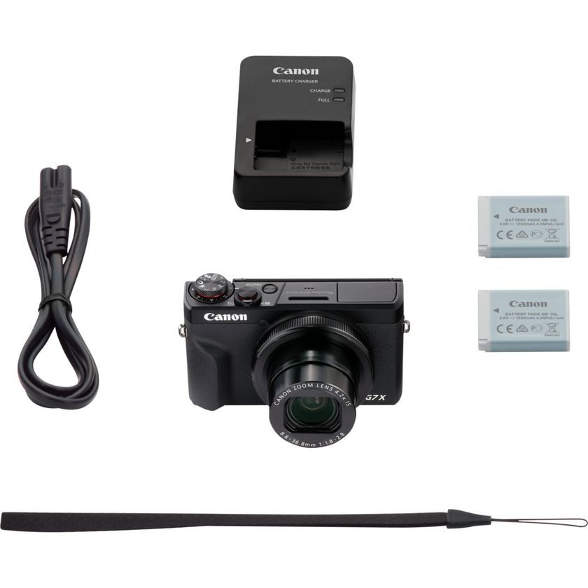 Buy Canon PowerShot G7 X Mark III Compact Camera, Black + Buy Canon PowerShot G7 X Mark III Compact Camera, Black +