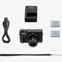 Cámara compacta Canon PowerShot G7 X Mark III, negra + batería de repuesto Producto contenido del embalaje