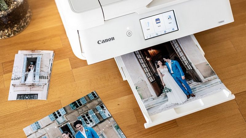 Home printed wedding shots.