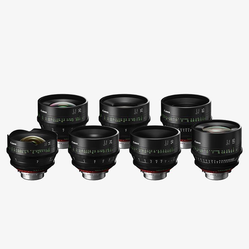 A range of Full-Frame cinema prime lenses with a specially designed ’cinematic look’ and interchangeable PL mount.