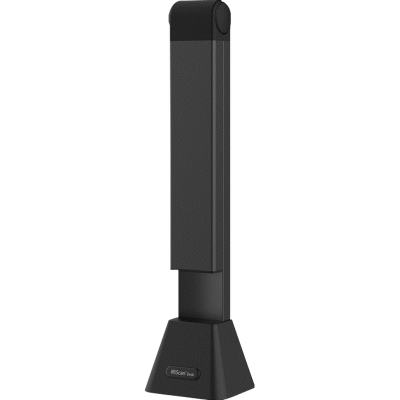 IRIScan Desk 5 Pro Desktop Camera Scanner Product Front Left view when product is folded